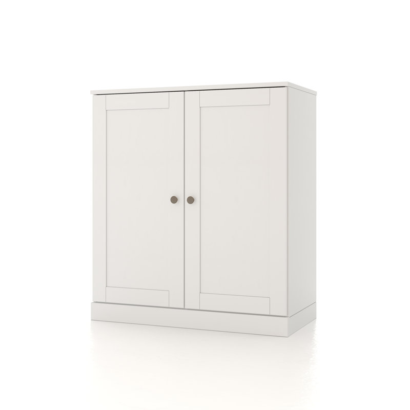 Armoire de rangement de salle de bain 32 po avec portes Shaker et tablettes réglables Palace Imports, Blanc