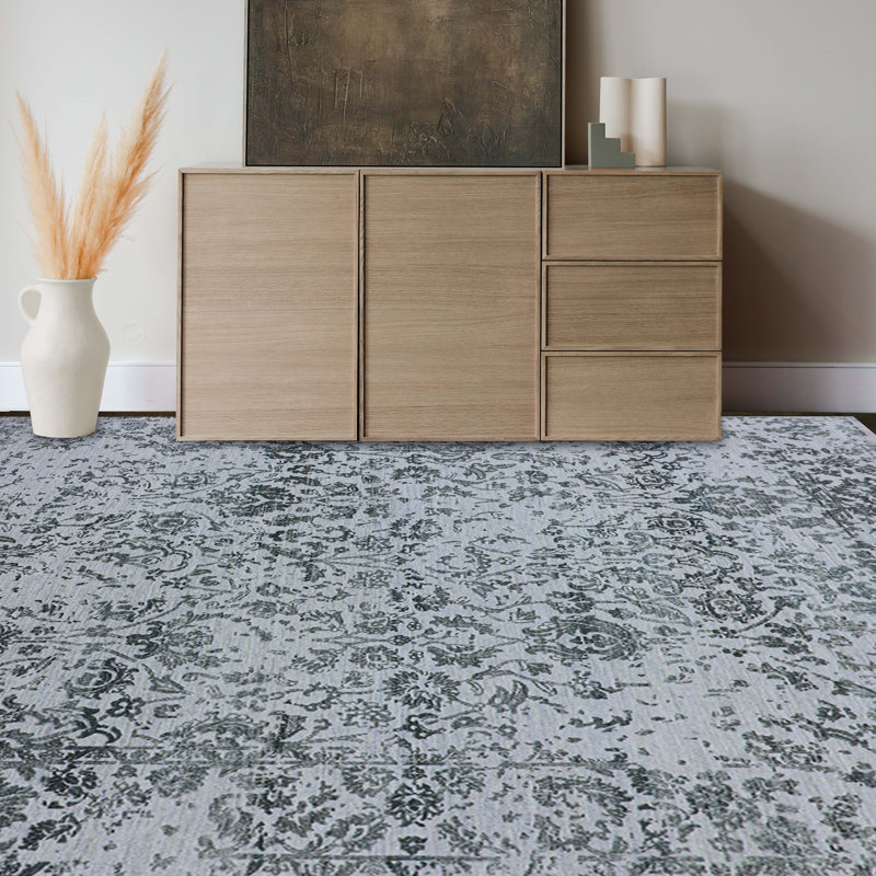 Floral Area Rug, Rectangle 8' x 10'
