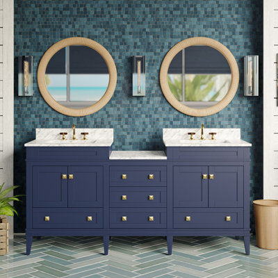 Ensemble de meuble-lavabo double pour salle de bain 72 po Frank