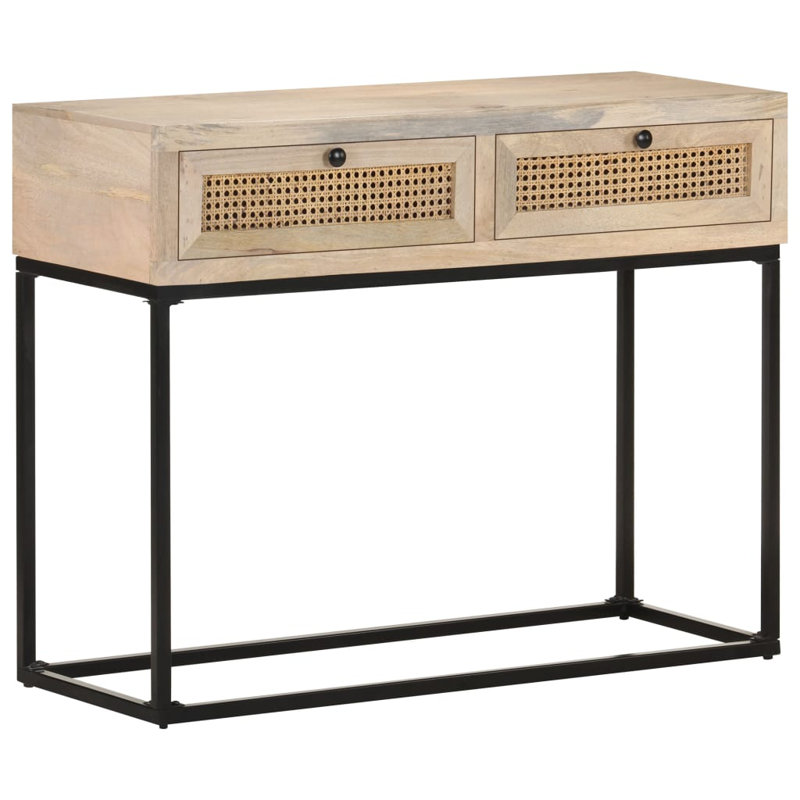 Parkside 100cm Solid Wood Top Console Table