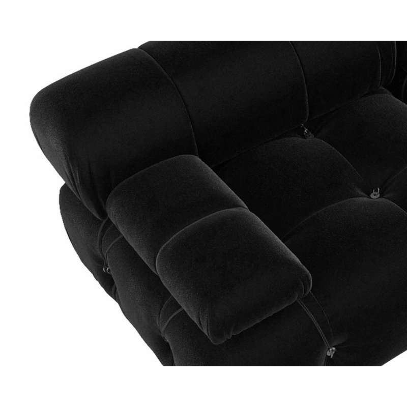 Cylan 104" Black Upholstered Sofa
