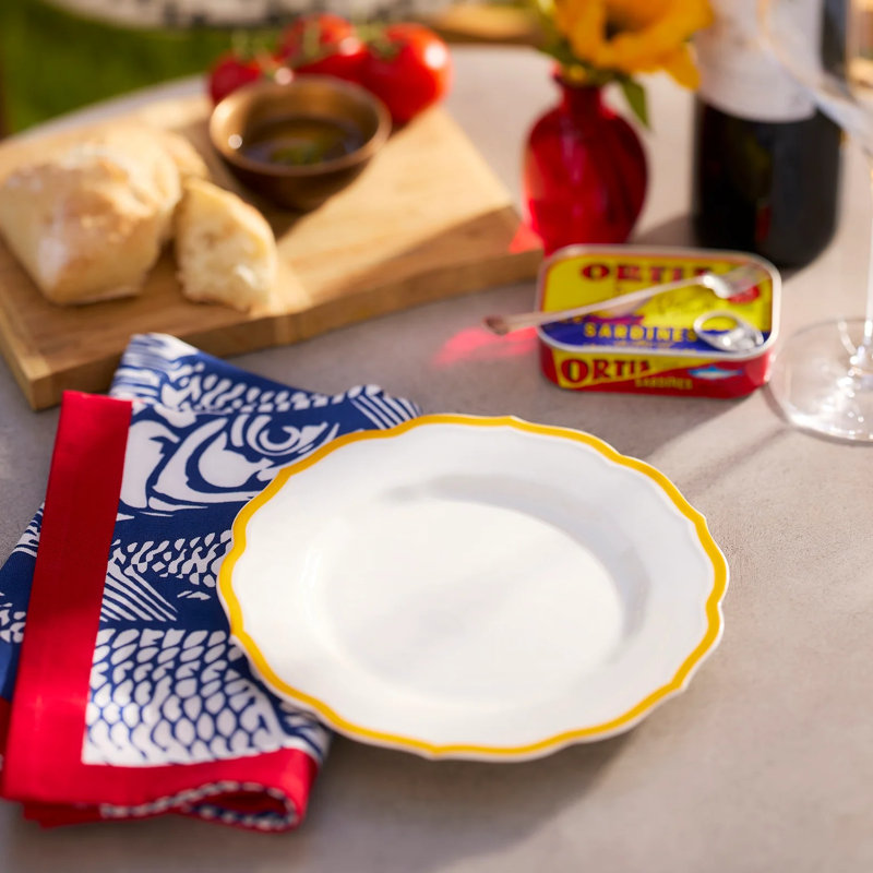Stella Marigold Scalloped Salad Plate