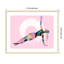 «Side Plank Yoga Pose Zen» par Tim Parker, impression sur bois encadrée-1313644475