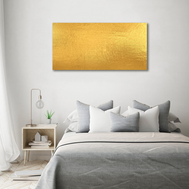 Golden Foil Background - Wrapped Canvas Print