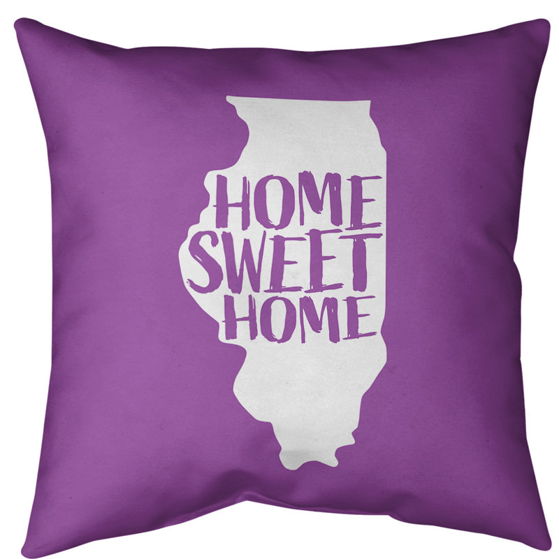 Cotton Blend Reversible Throw Pillow