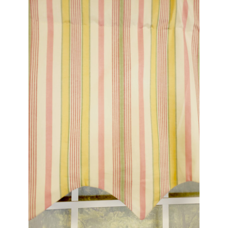Roham Striped Pointed Window Valance
