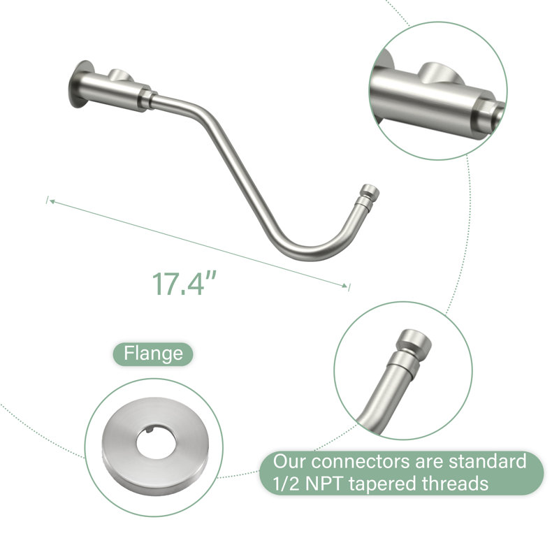 Full/Standard Dual Shower Head 1.8 GPM GPM, Brushed Nickel