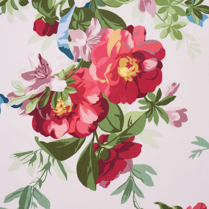 Tissu floral Ellesmere, Ivoire