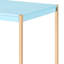Bureau à la mode avec apparence bleue et dorée