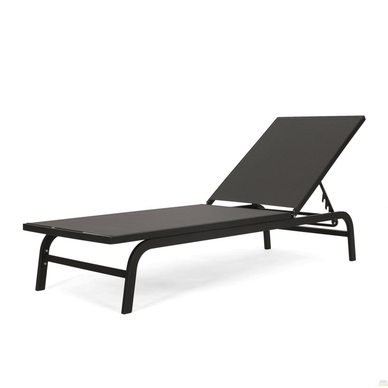 Finn Chaise Lounge, Dark Gray, Dark Gray