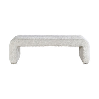51.4" W BENCH, BEIGE BOUCLÉ