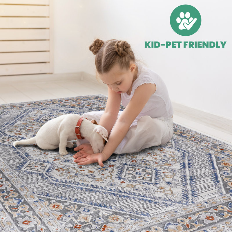 Tapis de mode moderne, Rectangle 7 pi 9 po x 10 pi