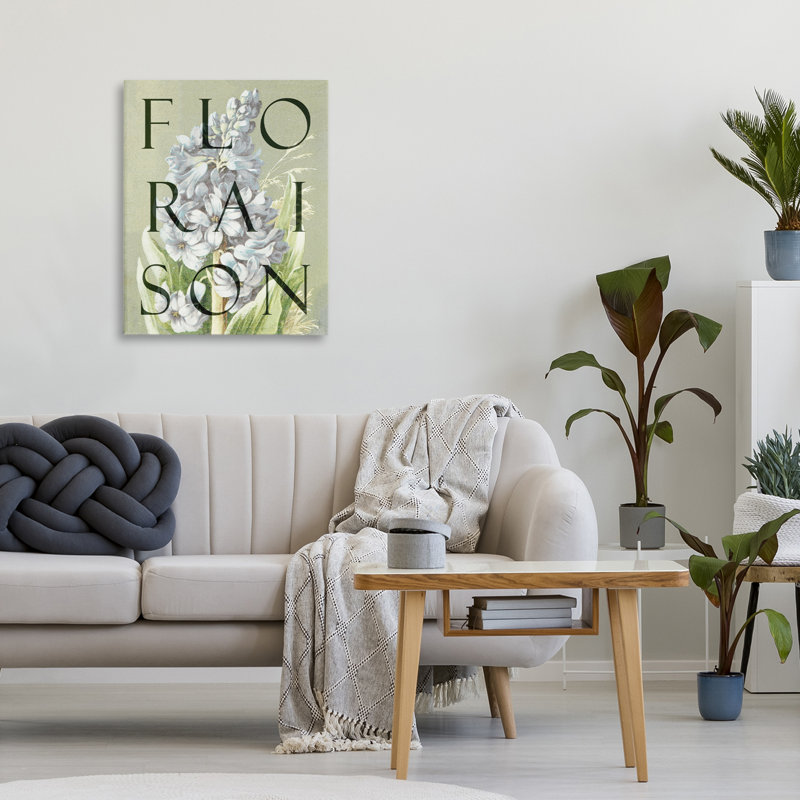 Blooming French Flower Canvas, design par Lil 'Rue, H 20 po x l 16 po