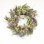 Couronne de fleurs artificielle 24 po en grappes de fleurs de printemps