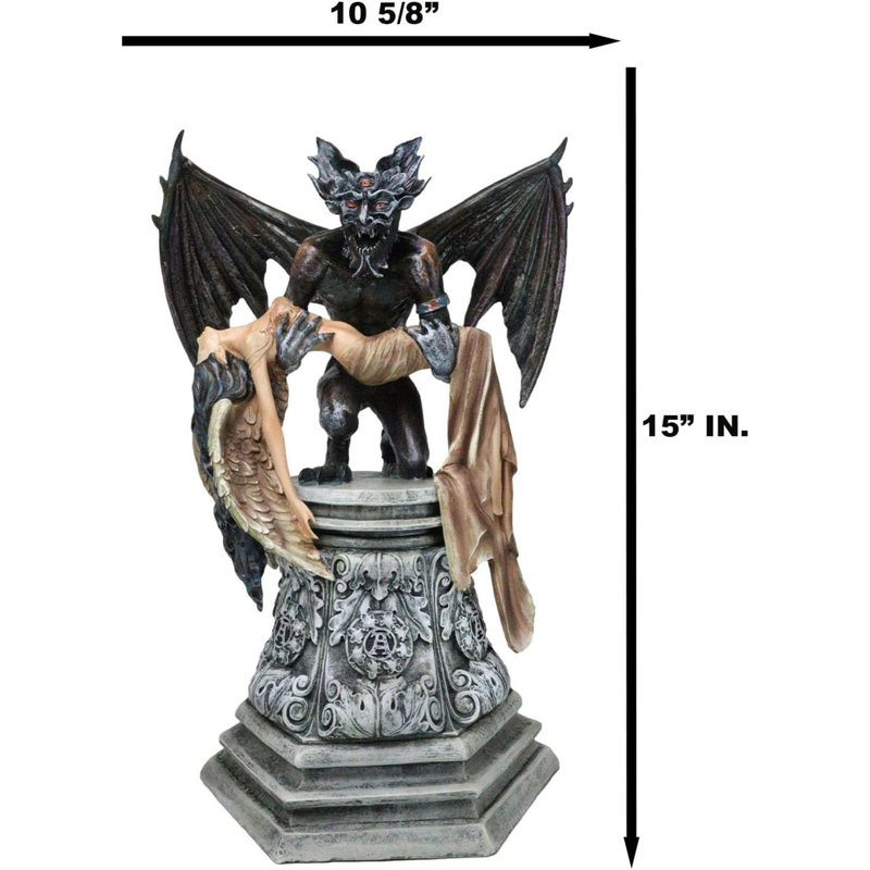 Statue de l'ange de Saturne de style gothique de Saturn