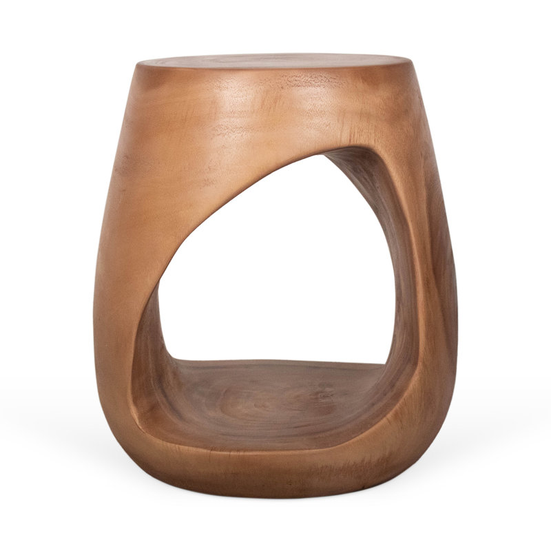 Organic Cut Out Side Table, Brown