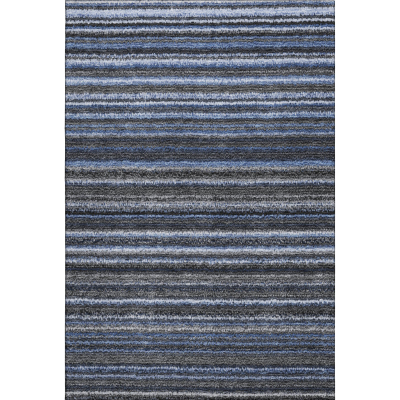Premium Machine Washable Cerrito AMF598 Blue Rug, Rectangle 3' x 5'