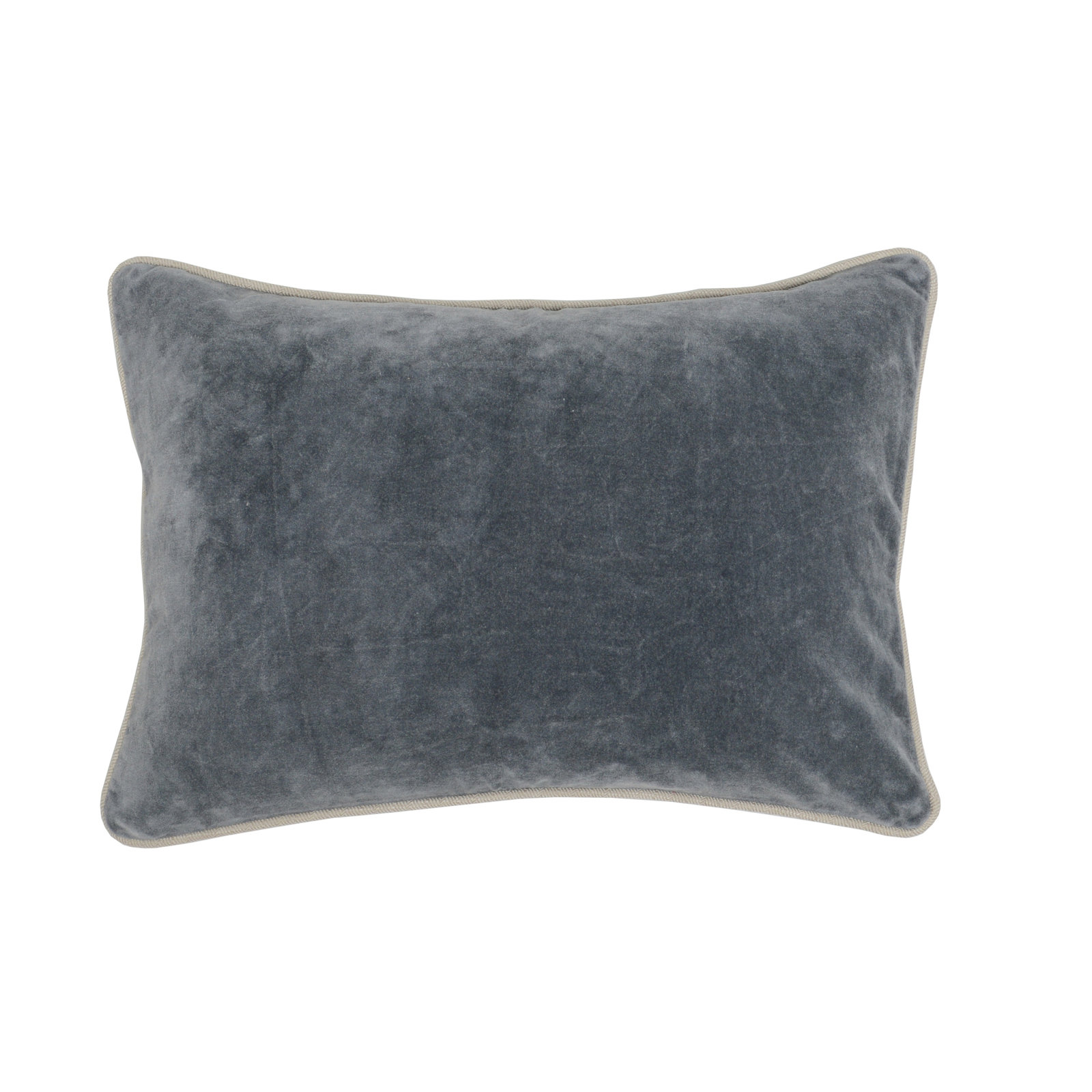 Goodall Cotton Throw Pillow, Rectangle 14"H x 20"W, Dark Gray
