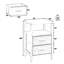 Modern End Table Set Of 2 With Fabric Drawers, Nightstand Or Couch Side Table With Open Shelf And Ample Storage, Easy Assembly