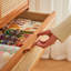 Armoire de rangement simple en rotin tressé