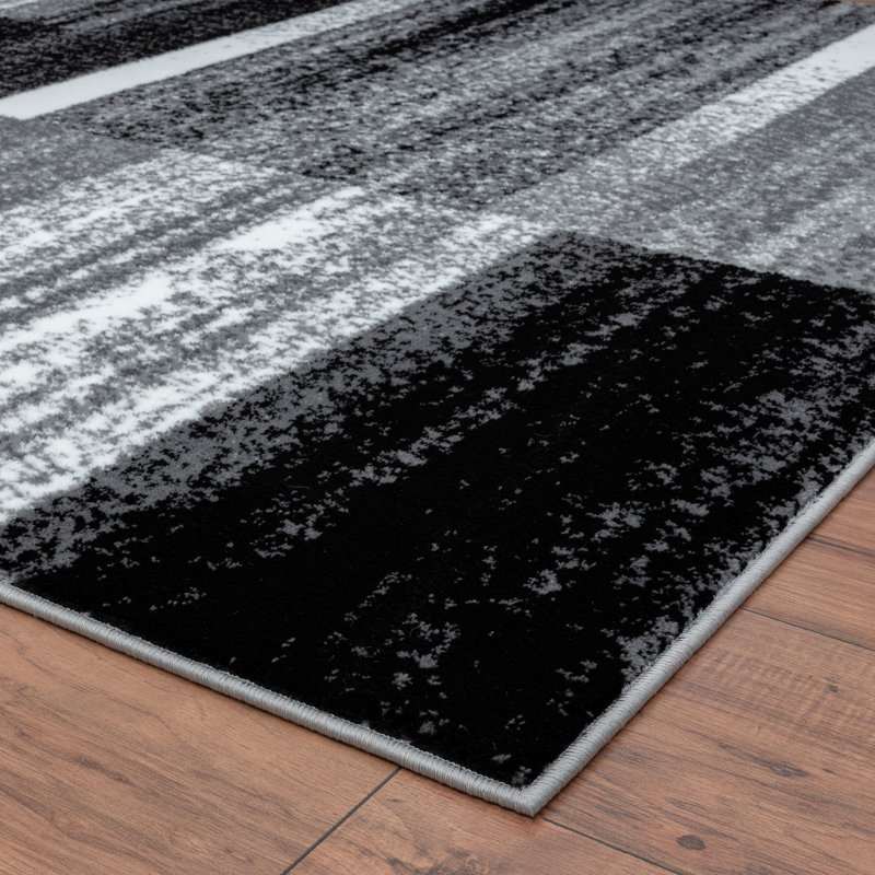 Geometric Indoor Rug, Rectangle 5' x 7'