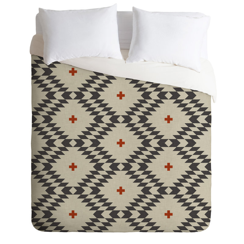 Holli Zollinger Polyester Geometric Shapes Duvet Cover, King Duvet Cover + 2 King Shams