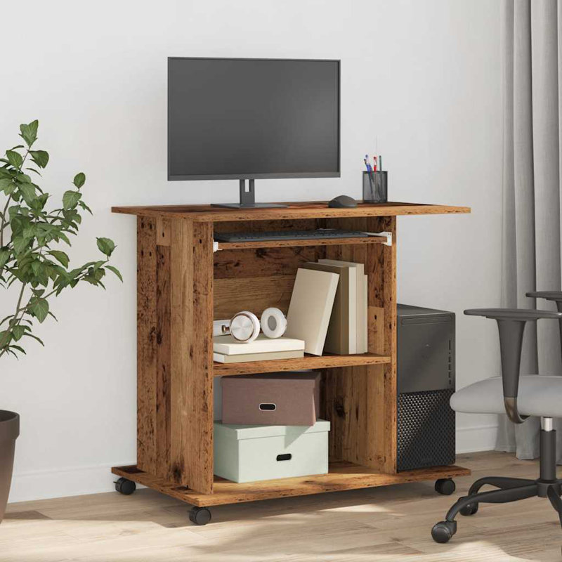 Bisceglia Computer Desk, Old Wood