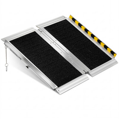 Portable Wheelchair Ramp, 2FT, Non-Slip Aluminum Folding Handicap Ramp for Wheelchair, 800 lbs Capacity, Door Threshold Ramps for Home Steps, Stairs, Entry, Threshold, Doorways, Scooter, Curbs