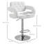 Upholstered Adjustable Height Counter Stool with Metal Frame-1079696203