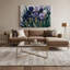 Botanical Iris Grey Canvas Wall Art-1148176663