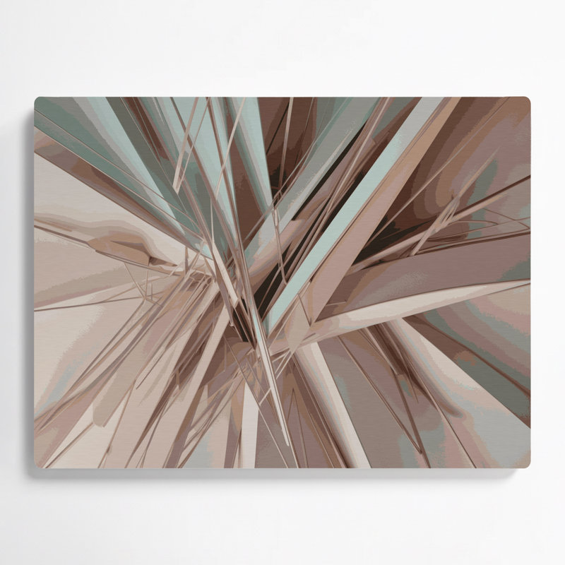 «Geometric Abstraction 58», art mural en métal gris, H 12 po x l 18 po