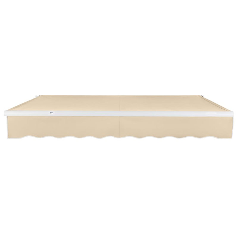 Awntech 10'' Fabric Cover Motorized Retractable Patio Awning, 120" W x 96" D