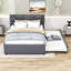 Lit plateforme tapissier avec couchette Elerte-566375429-566375428