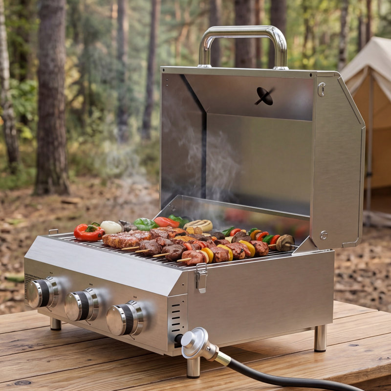 Barbecue au propane de table à 3 brûleurs Bestfire