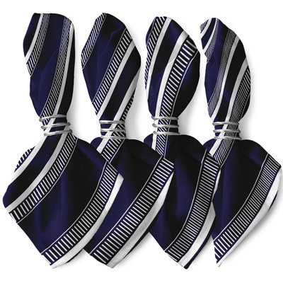 Harris Polyester Striped Square Napkin