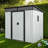6ft x 5ft Outdoor Metal Storage Shed with Window, Transparent Panel & Free Accessories – Corrosion-Resistant Garden, Lawn Shed-111996073