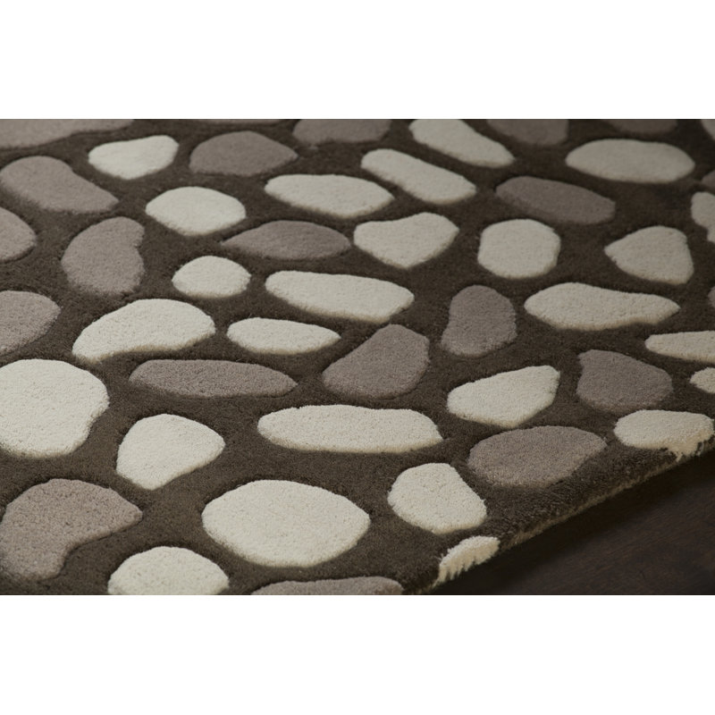 Inhabit Designer Gray Area Rug, 5' x 7'6"