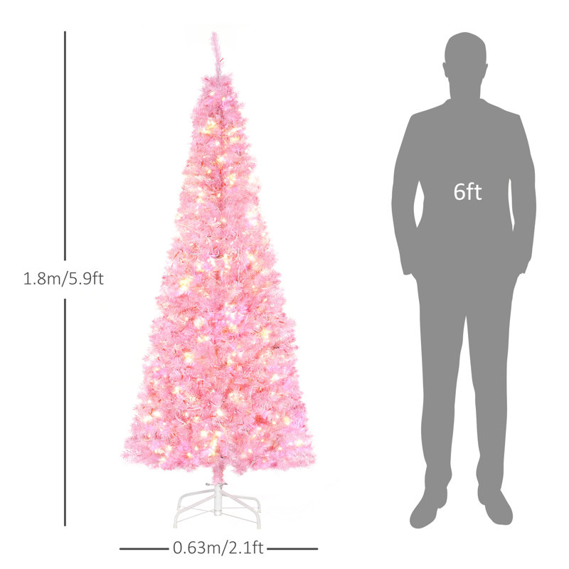 Artificial Pine Christmas Tree, 180cm H x 63cm D