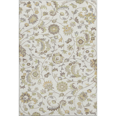 Premium Machine Washable Goulven AMF1006 Floral Rug