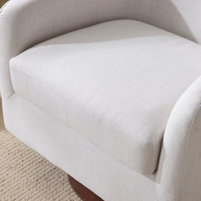 Fauteuil d'appoint Living, Lin beige