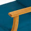 Ensemble de 2 chaises club, bleu