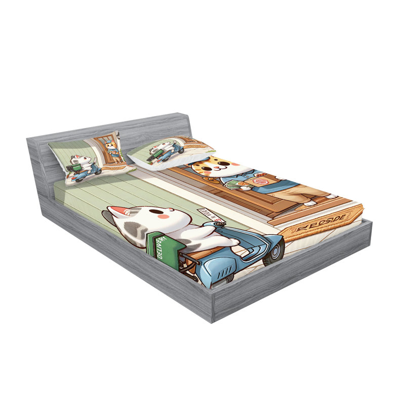 Ensemble de draps en microfibre pour chambre d'amis, Grand