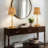 18" Modern Rattan Table Lamp Dimmable Mid-Century Modern Bedroom Lamp for Living Room End Table or Office