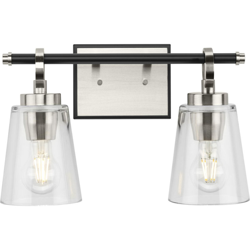 Cassell Dimmable Vanity Light, Brushed Nickel, 2
