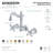 Kingston Brass Heritage Two-Handle 3-Hole Wall Mount Bathroom Faucet-28237606-137098400