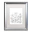 « simple fleur doodle », impression sur toile encadrée-19607714-19607715-70789171