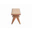 Banc en rotin et finition naturelle
