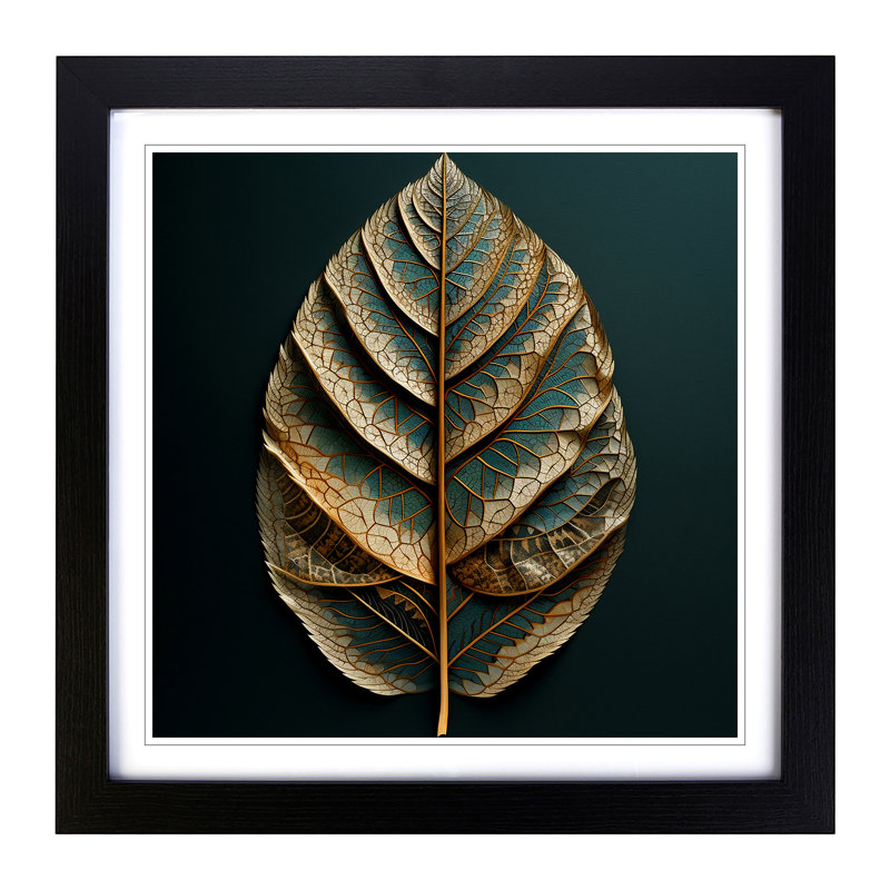 Single Picture Frame Print on Wood, Black Framed
