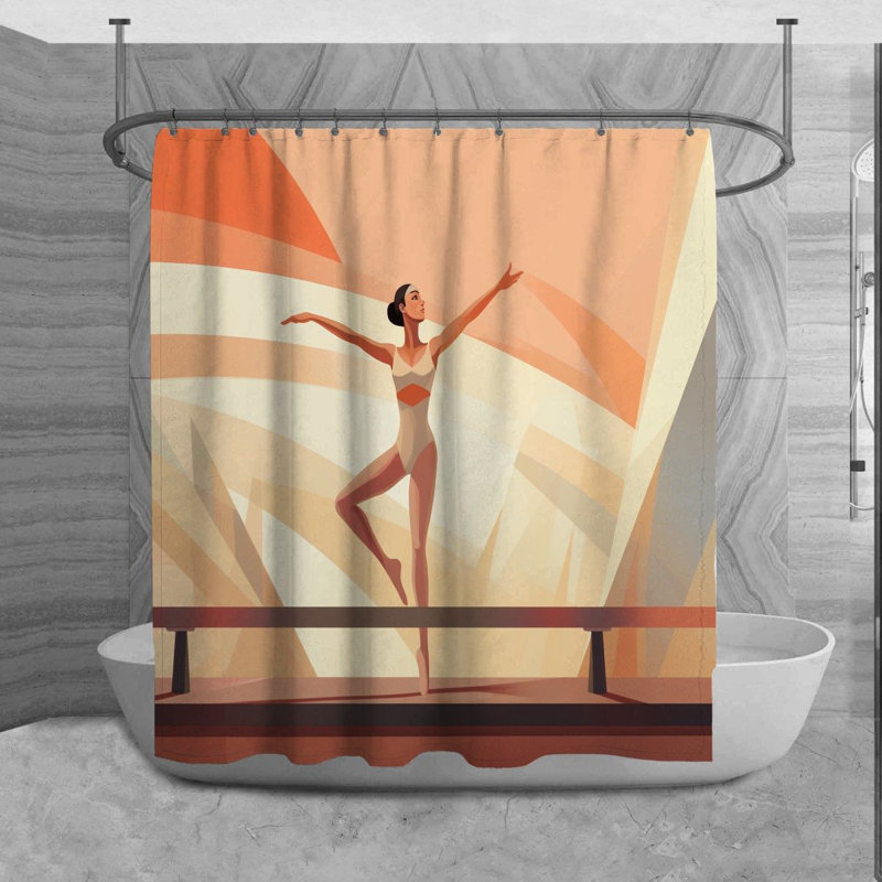 Rideau de douche Cummingham, H 73 po x l 70 po