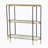 Metal Console Table, Mirrored Shelf